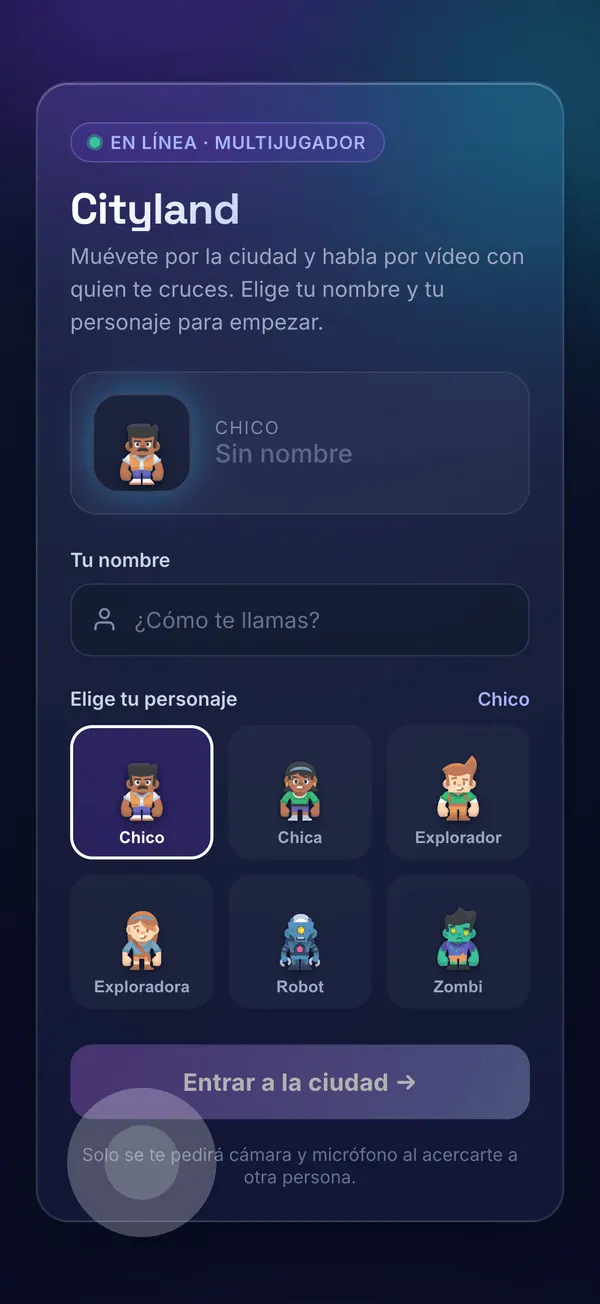 CityPlay en móvil